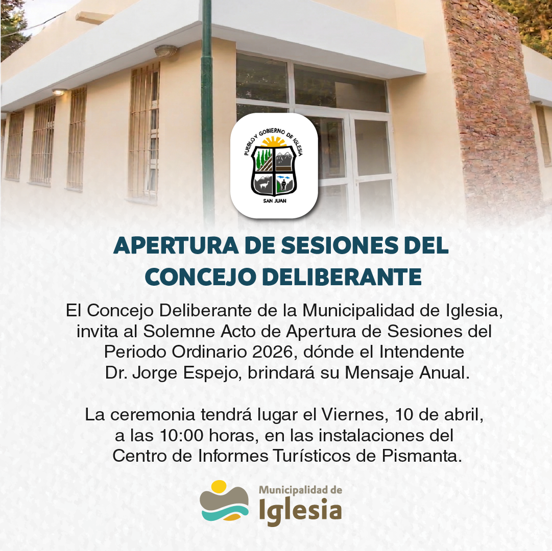 Apertura de Sesiones del Concejo Deliberante 2026